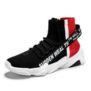 Tênis Jet Stream Unissex - Design High-Top Colorblock com Faixa Street