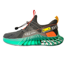 Tênis Comet Speed Unissex - Design Cyberpunk Neon com Solado Translúcido