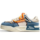 Tênis Glide Force Unissex - Design Deconstruído Bege com Cadarços Corda