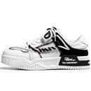 Tênis Glide Force Unissex - Design Deconstruído Bege com Cadarços Corda